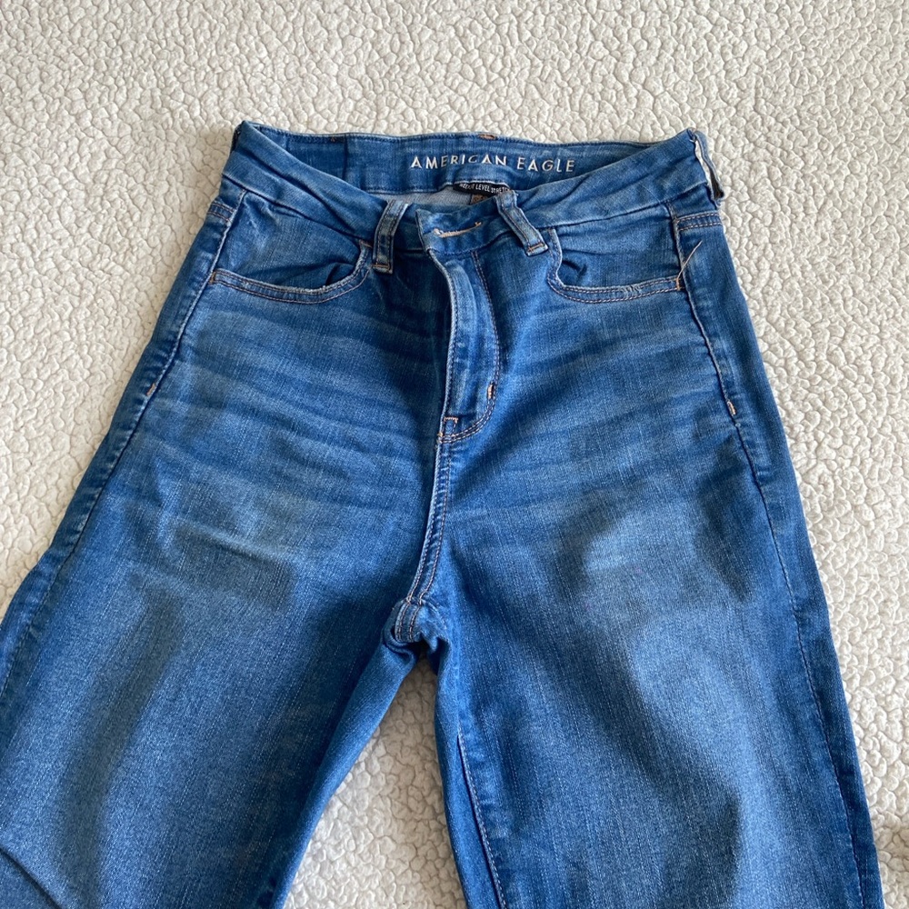 American Eagle Outfitters High Rise Blue Jeans
